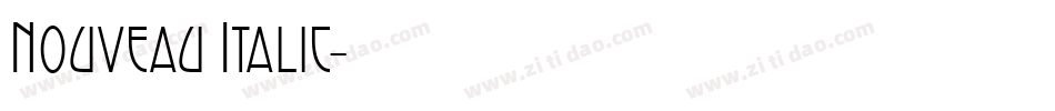 Nouveau Italic字体转换